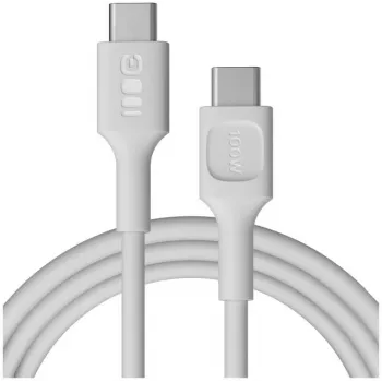 GREEN CELL PowerFlex Cable USB-C a USB-C 2m 100W PD Blanco nieve