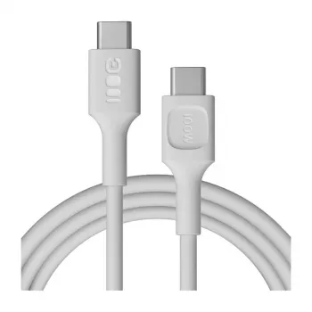 GREEN CELL PowerFlex Cable USB-C a USB-C 2m 100W PD Blanco nieve