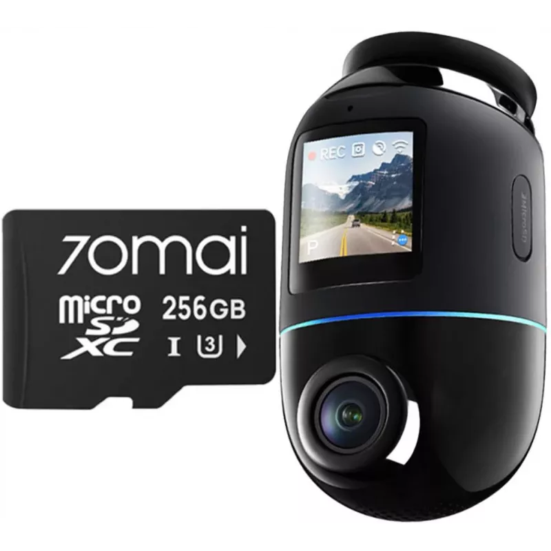 70mai X800 Omni Dashcam 4K Negro + tarjeta SD 256GB