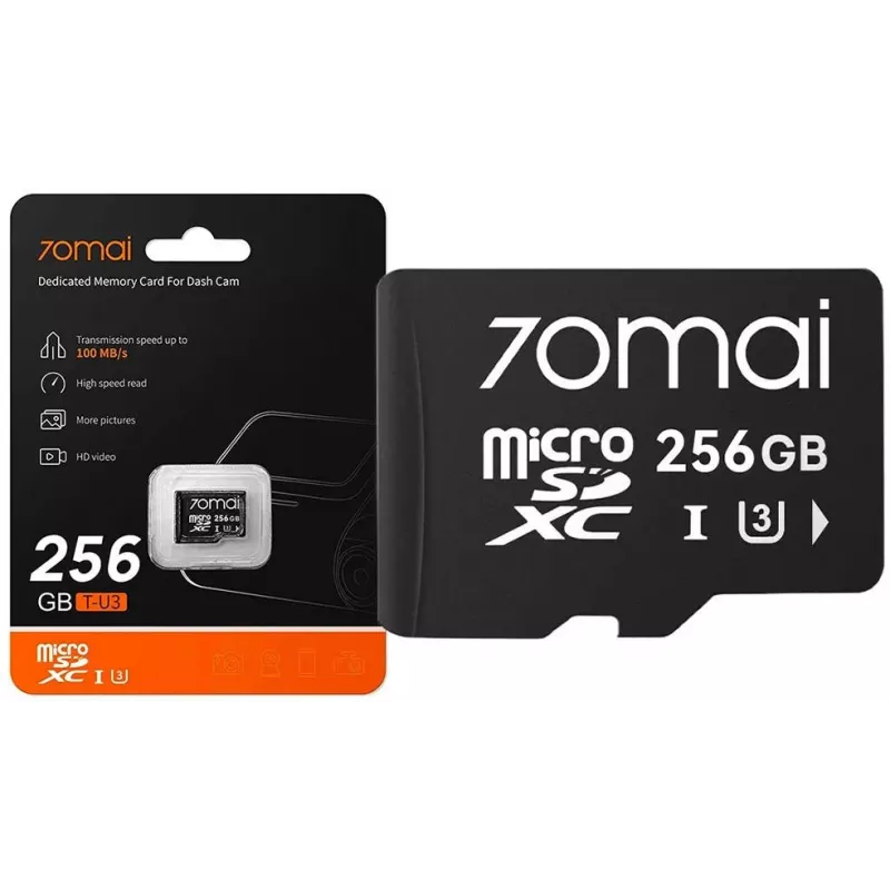 70mai X800 Omni Dashcam 4K Negro + tarjeta SD 256GB