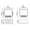 OXT Módulo relé mini 2 canales sin neutro ZigBee TUYA T272