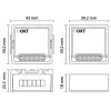 OXT Módulo controlador de persianas y toldos inteligente mini WiFi+RF Tuya T229
