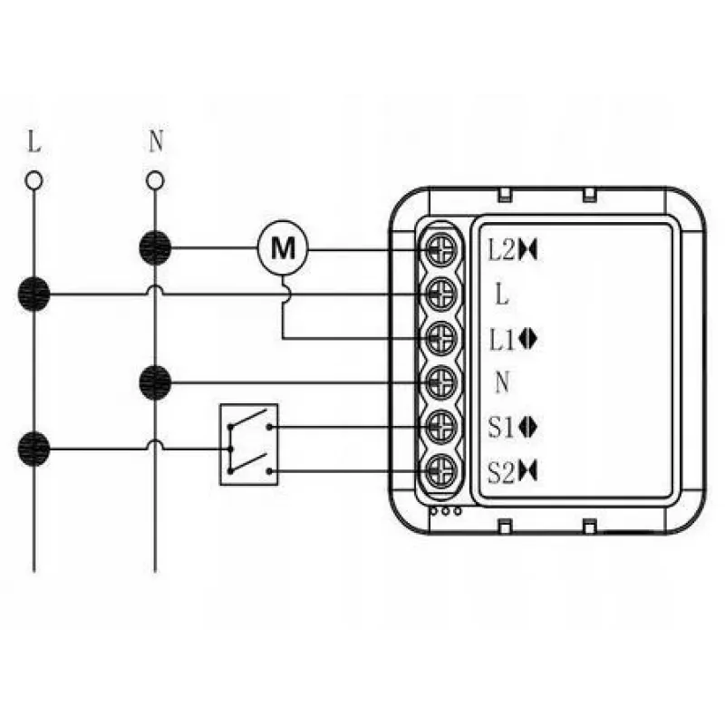 OXT Módulo controlador de persianas y toldos inteligente mini WiFi+RF Tuya T229