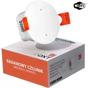OXT T150 Sensor de presencia y luminosidad radar mmWave 230V WiFi Tuya Smart Life