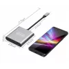 ZENWIRE Hub USB-C Adaptador 4 en 1 2x HDMI 4K USB 3.0 Space Gray BYL-2309