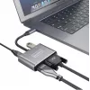 ZENWIRE USB-C Multiport Adapter Hub 4 en 1 HDMI 4K VGA USB-A Space Gray BYL-2310