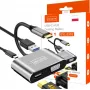 ZENWIRE USB-C Multiport Adapter Hub 4 en 1 HDMI 4K VGA USB-A Space Gray BYL-2310