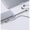 ZENWIRE USB-C Hub Adapter 12 en 1 Docking Station 2x HDMI 4K Ethernet RJ45 USB 3.0 BYL-2211