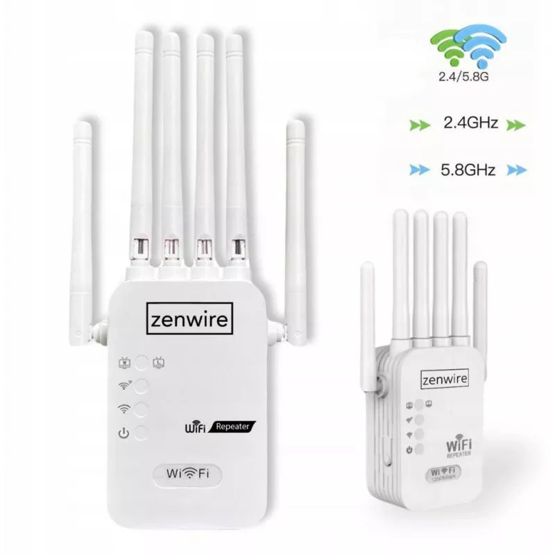 Zenwire WD-R1201U Repetidor/Punto de acceso WiFi 5 Exterior 1200 Mbps