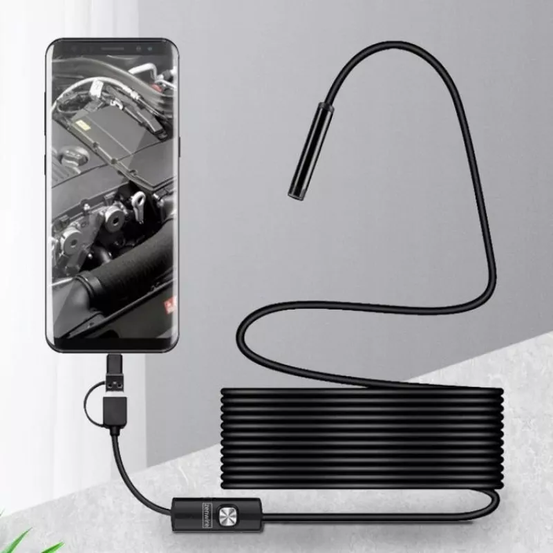 ZENWIRE AN100 Cámara de inspección endoscópica USB-C 3,5m 1080p IP67 con accesorios