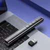 ZENWIRE S9 Puntero láser USB para presentaciones, 2,4 GHz, láser rojo, negro