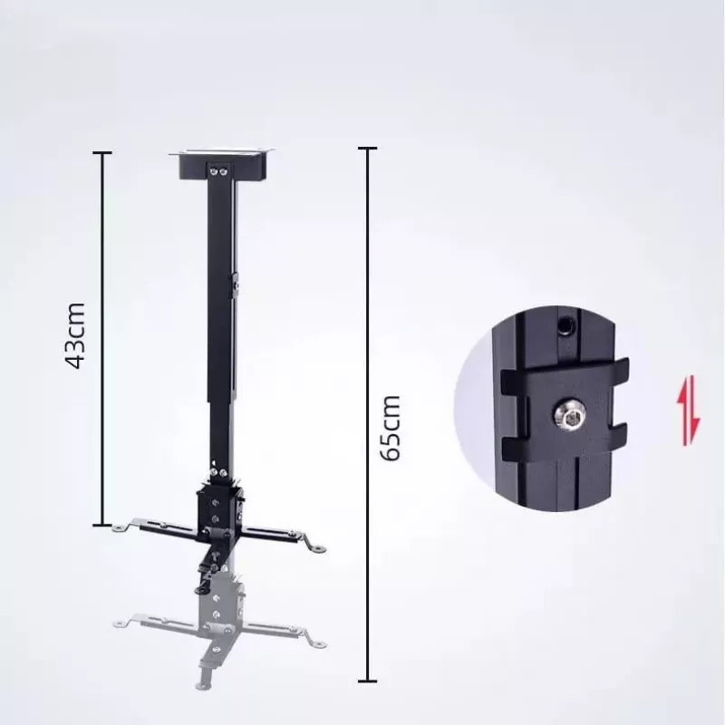 ZENWIRE Soporte universal para proyector techo/pared Negro 13kg