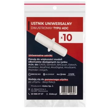 AISKO Boquilla ADC universal de doble cara para alcoholímetros (10 uds.)