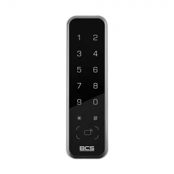 BCS BCS-L-CKRS-M8Z Lector RFID RS485, Mifare, 13,56 MHz, IP65, Negro/Gris