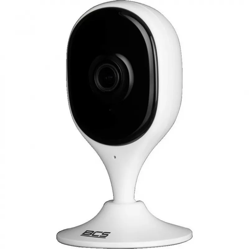 BCS LINE BCS-L-SHOME01 Cámara Wi-Fi interior 2MP, Full HD 1080p, visión nocturna, audio bidireccional, Blanco