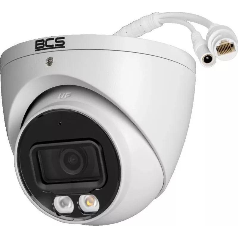 BCS LINE BCS-L-EIP16FCR3L3-Ai1 Cámara IP turret 6MP con IA, 2,8 mm, PoE