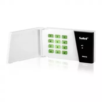 SATEL MICRA MKP-300 Teclado inalámbrico, Negro/Blanco, 433 MHz