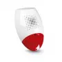 SATEL SP-500 R Sirena exterior cableada con luz estroboscópica, carcasa roja, LED blanco