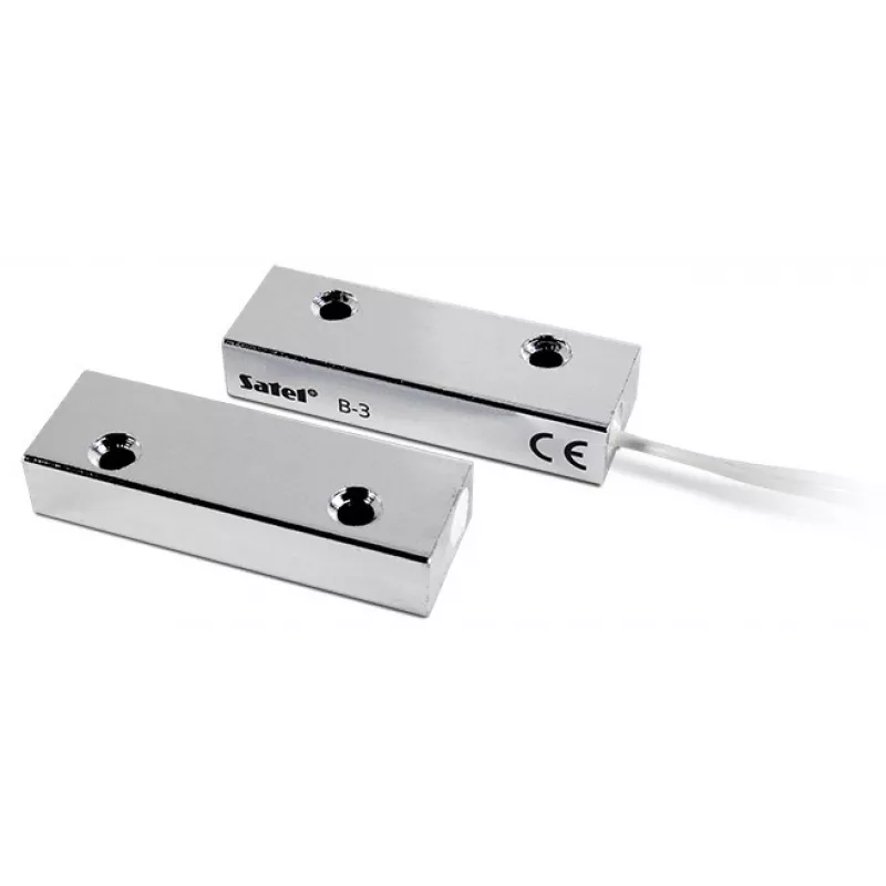 SATEL B-3 Contacto magnético de superficie (metal) - NC, IP67, cable de 1 m