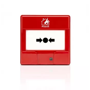 SATEL Pulsador manual de alarma de incendio convencional (interior, marcado nacional) ROP-110/PL