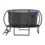 MERACH MR-2429B3 Trampolín, 4,5 m (15 ft) redondo con red de seguridad, máx. 150 kg, 96 muelles