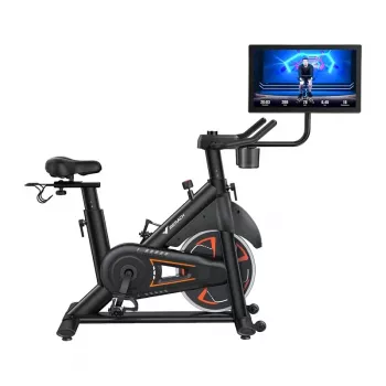 MERACH MR-S36B3 Bicicleta estática - bicicleta vertical magnética con Bluetooth, pantalla LCD, transmisión por correa, volante de inercia de 6 kg, peso máximo de usuario 120 kg