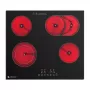 AMZCHEF CE-T-72CB4xyP200-LBHA Placa vitrocerámica de 4 fuegos, control táctil, 6500W, negra