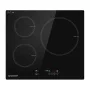 AMZCHEF CE-T-74IB3xyzf-CS Placa de inducción 3 zonas, 7400W, para empotrar, control táctil, vitrocerámica negra