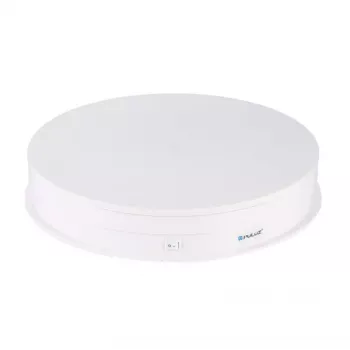 PULUZ Plato giratorio eléctrico expositor 30cm USB (blanco)