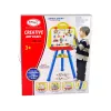 LEAN TOYS Pizarra blanca magnética con soporte 1200x900mm de doble cara giratoria 360°