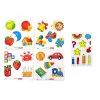LEAN TOYS Pizarra blanca magnética con soporte 1200x900mm de doble cara giratoria 360°