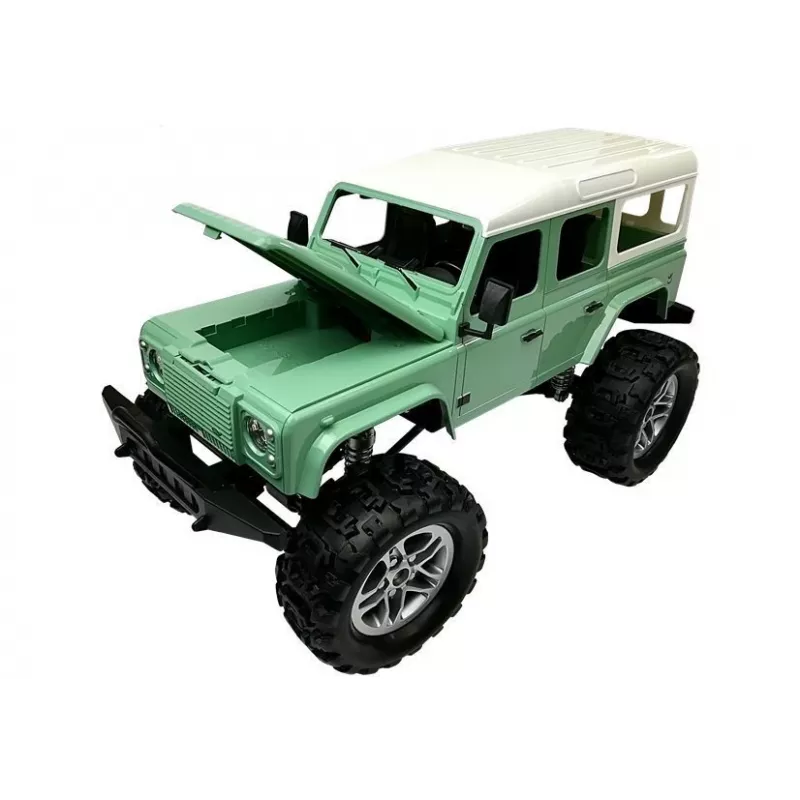 Double E Coche teledirigido Jeep R/C verde 7,5 km/h 1:14 2,4G
