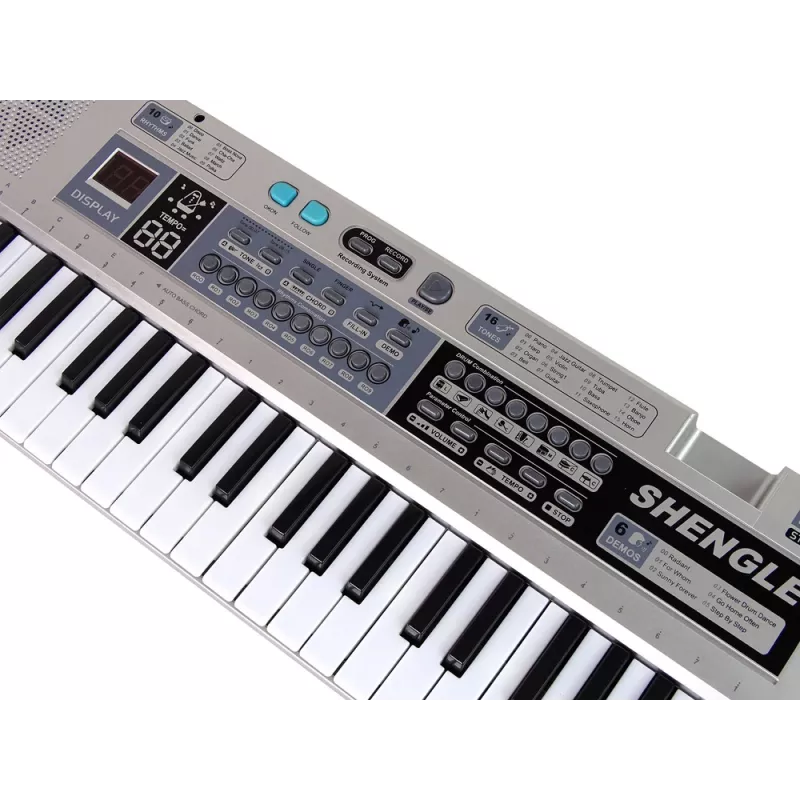 LEAN TOYS Teclado MQ-6110 Micrófono Órgano 61 Teclas
