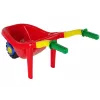 HEMAR Gran Carretilla de Jardín de Colores Rojo 100L 120kg
