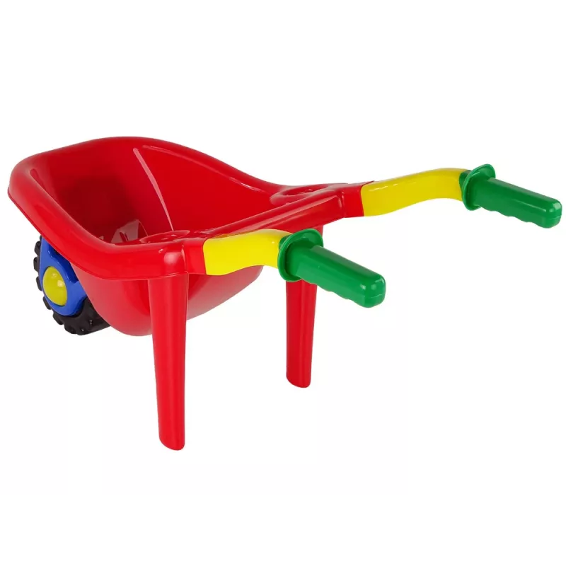 HEMAR Gran Carretilla de Jardín de Colores Rojo 100L 120kg