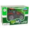 LEAN TOYS Pequeño Tractor con Capó Abatible, Rojo, 13 cm