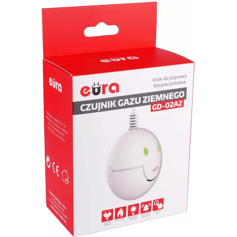 EURA GD-02A2 Detector de Gas Natural y GLP