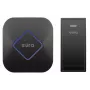 EURA WDP-83H2 JAZZ Set de Timbre Inalámbrico, Emisor sin Batería, Negro
