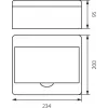 Cuadro de Distribución RN-8 Fala 7.2 Superficie IP40 200x234x95mm Blanco (N+PE) Elektro-Plast Opatówek