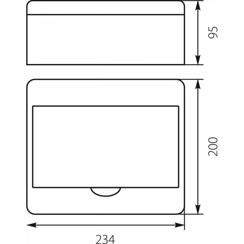 Cuadro de Distribución RN-8 Fala 7.2 Superficie IP40 200x234x95mm Blanco (N+PE) Elektro-Plast Opatówek