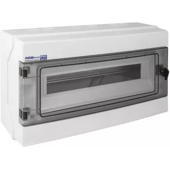ELEKTRO-PLAST OPATÓWEK Cuadro de Distribución Modular Hermético (500V AC, 1000V DC) 1x18 Superficie (N+PE) IP65 RH-18