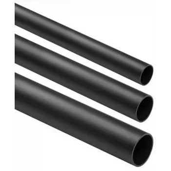 STASIŃSKI SP. Z O.O. Tubo rígido liso de instalación eléctrica negro CRL-18 2m (pack de 25)