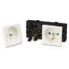 JAVEL Toma doble 2M blanca 16A 250V empotrable