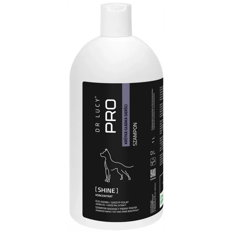 Champú para perros de pelo corto DR LUCY Shine 1L