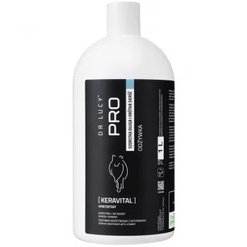 DR LUCY PRO KERAVITAL 1L - acondicionador con queratina y vitamina C para perros de pelo largo y áspero