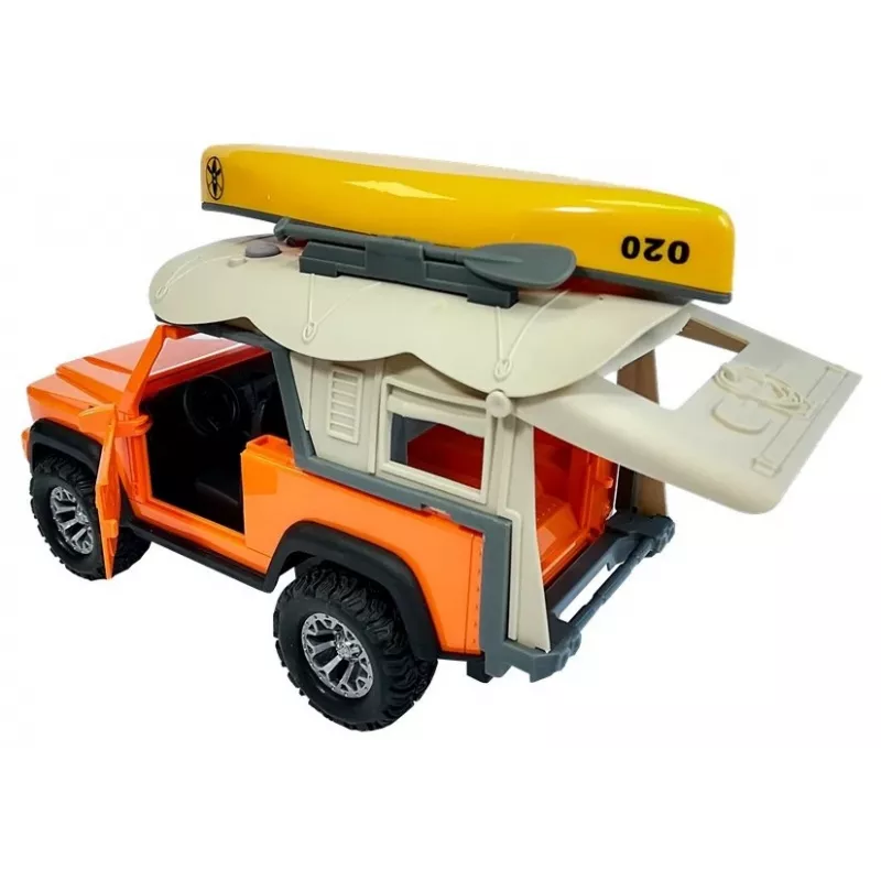 LEAN TOYS Camión de camping Jeep con sonidos y luces
