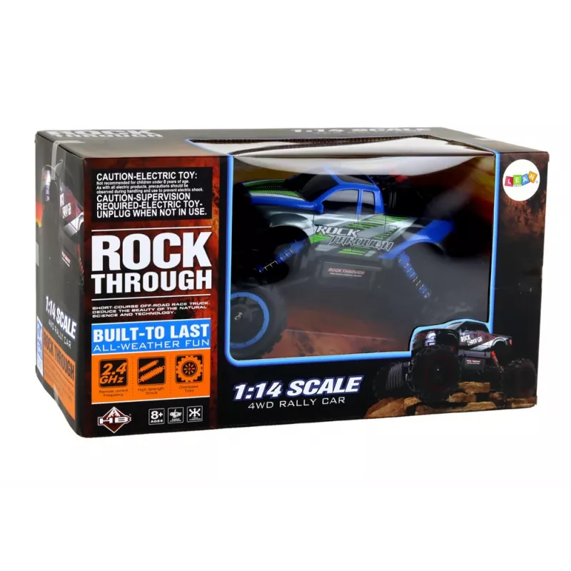 LEAN TOYS Coche RC todoterreno radiocontrol 1:14 2.4G azul