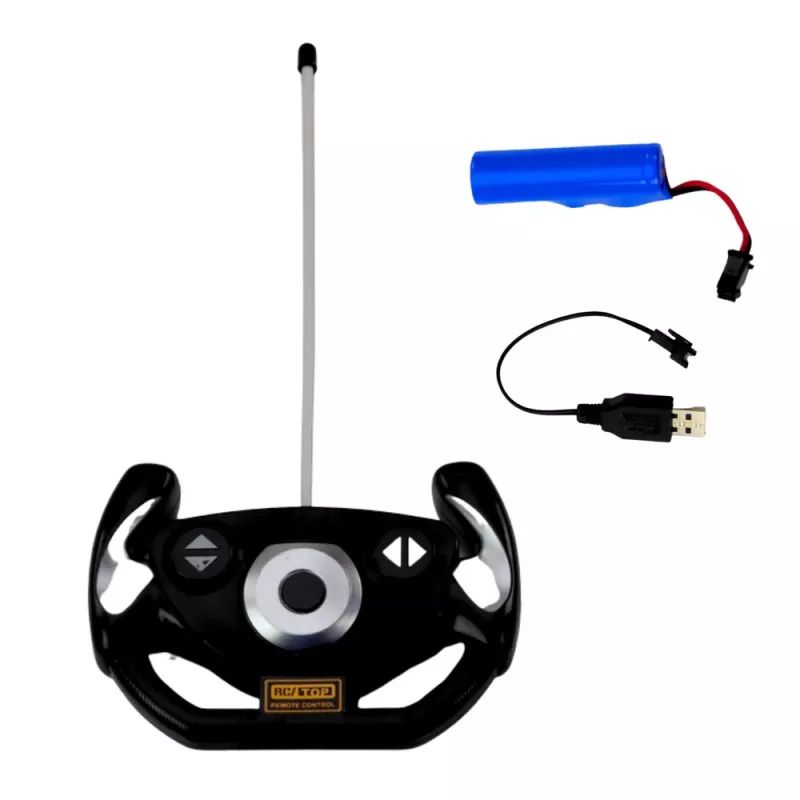 LEAN TOYS Coche RC radiocontrol deportivo con luces azul 1:16