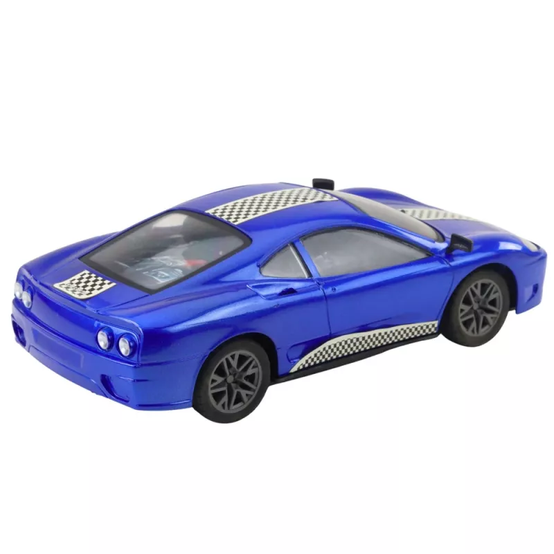 LEAN TOYS Coche RC radiocontrol deportivo con luces azul 1:16