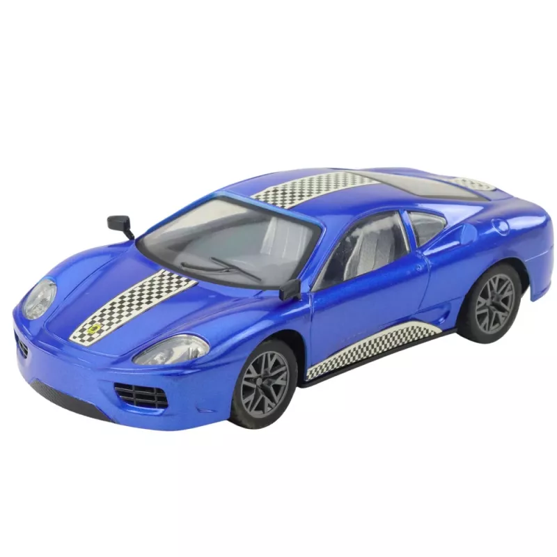 LEAN TOYS Coche RC radiocontrol deportivo con luces azul 1:16